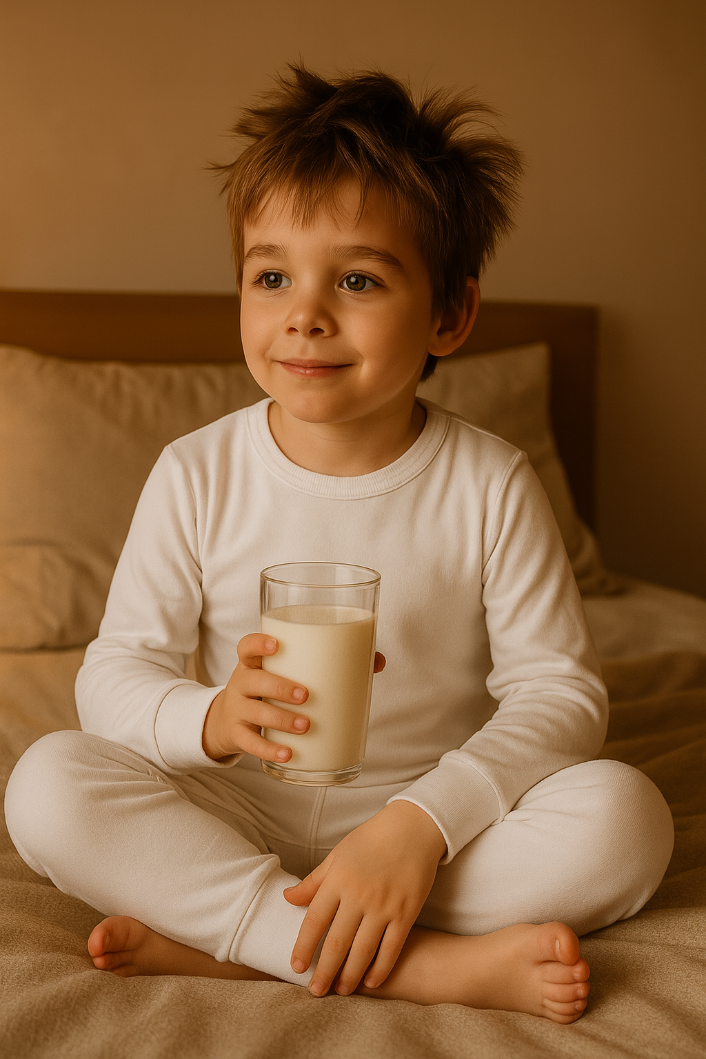 Boy's Plush Round Neck Thermal T-Shirt