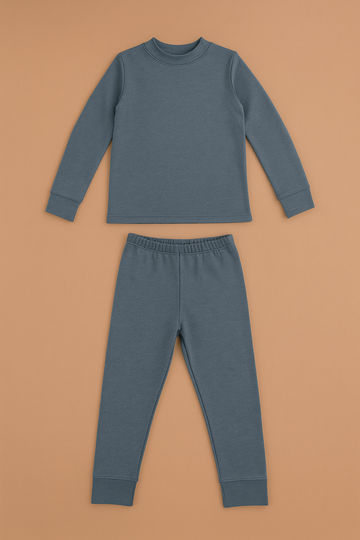 Set Pijama Listada Niño Azul