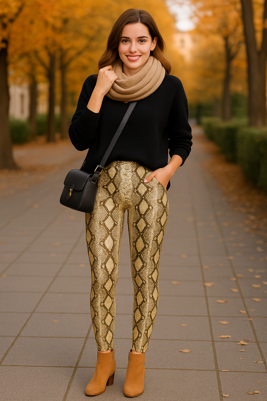 Plush Vibora printed legging