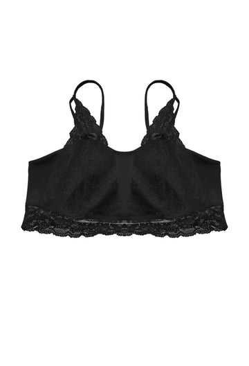 PIMA COTTON QUARTZ BRALETTE WITH LACE