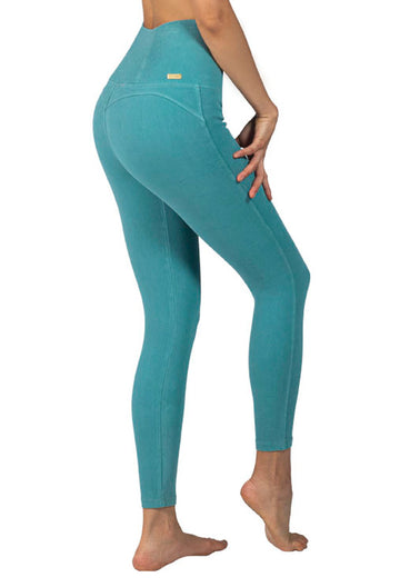 Legging Stretch Control Algodón Premium Verde Menta