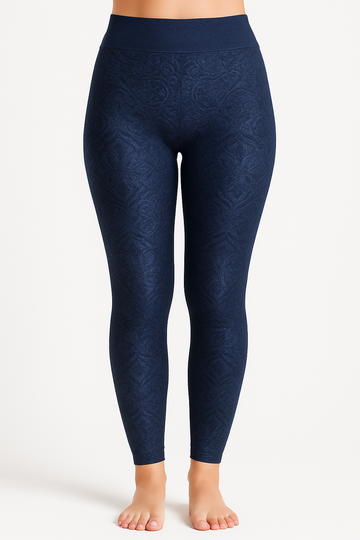 Legging With Plush Flowers