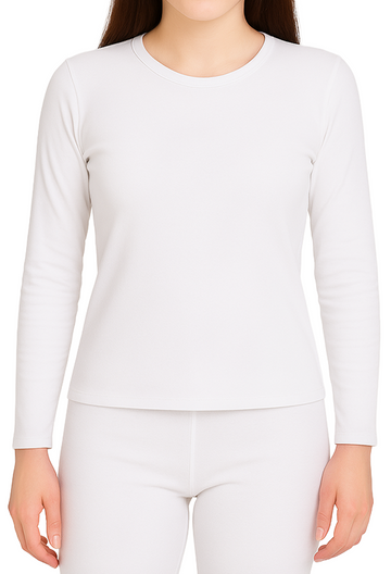 Double Plush Round Neck Thermal T-shirt