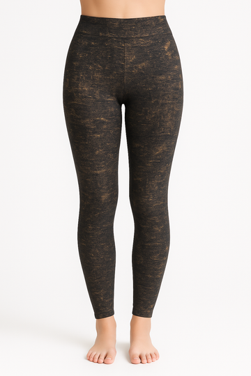 Pantalón Print Craquelado Negro