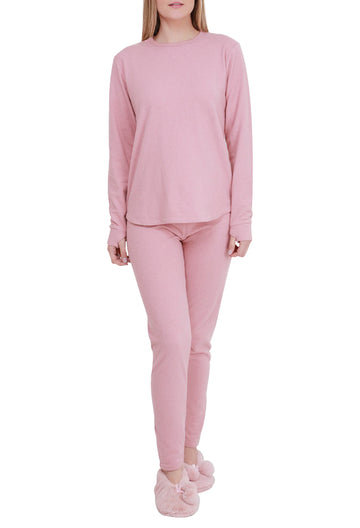 Plush Thermal Pajamas Set