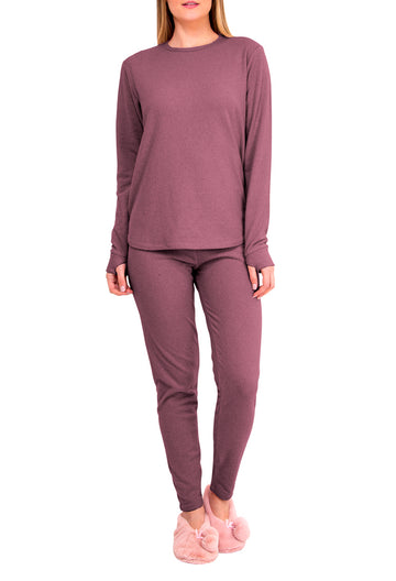 Plush Thermal Pajamas Set
