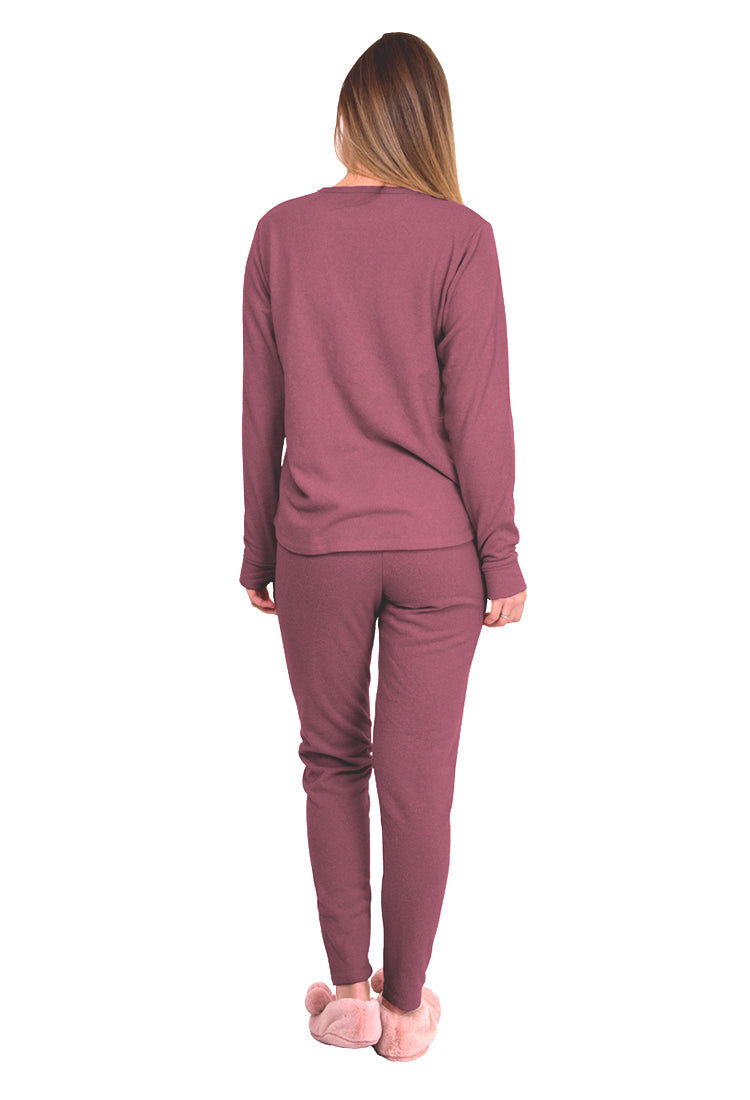 Plush Thermal Pajamas Set