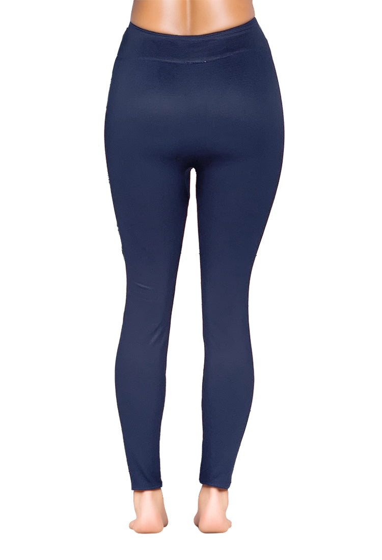 Legging Tacto Seda Azul Marino