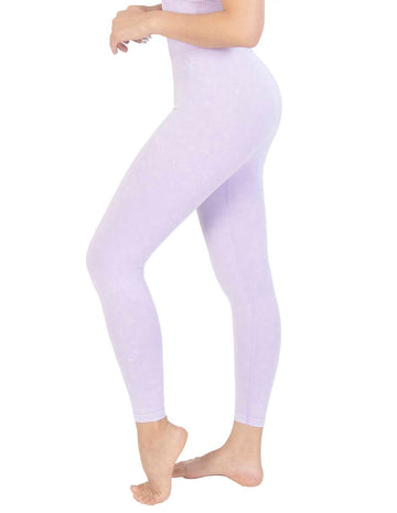 Stone Wash Seamless Wide Waistband Legging