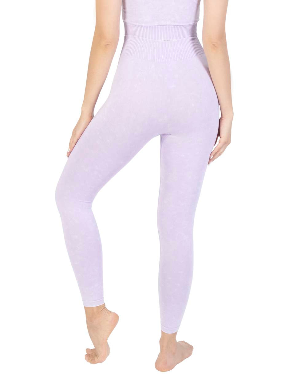 Stone Wash Seamless Wide Waistband Legging