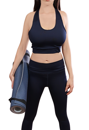 Navy Blue Push Up Leggings