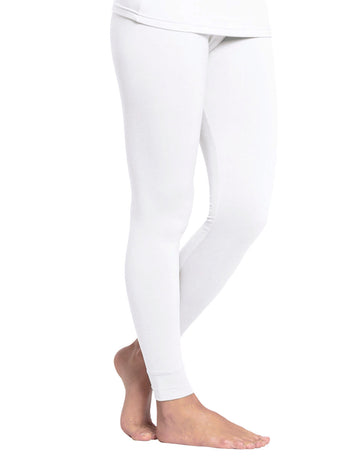 Pantalón Térmico Afelpado Dama Blanco