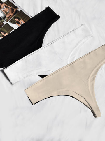 Tripack Diamond Thong 9096 Pima Cotton