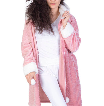 Bata Jacket with Hood and Pockets