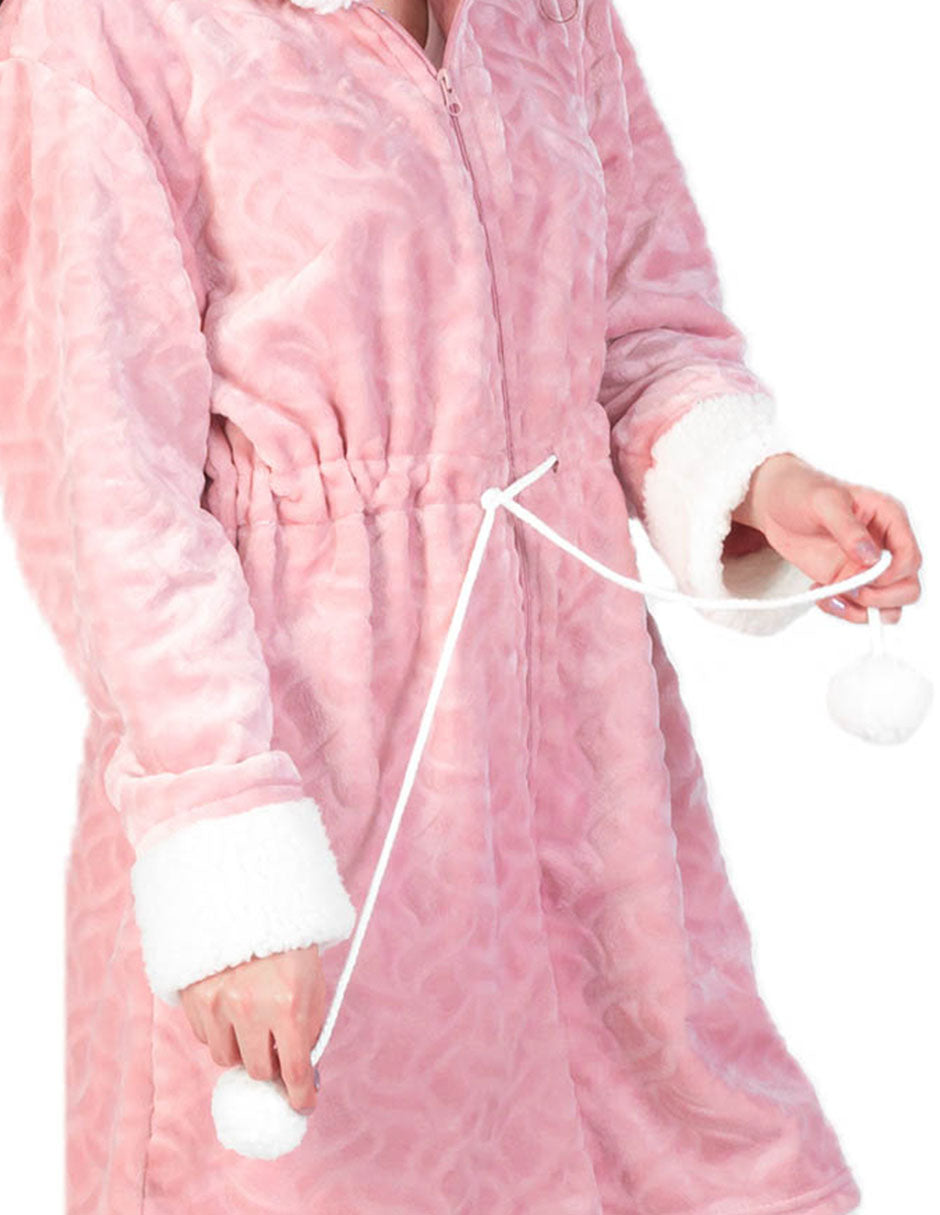 Bata Jacket with Hood and Pockets