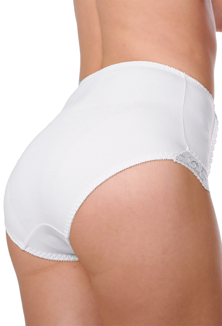 Panty alta ALGODÓN PIMA con encaje 9054 - Oscar Hackman