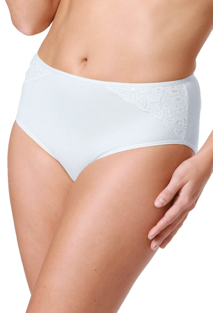 Panty alta ALGODÓN PIMA con encaje 9015 - Oscar Hackman