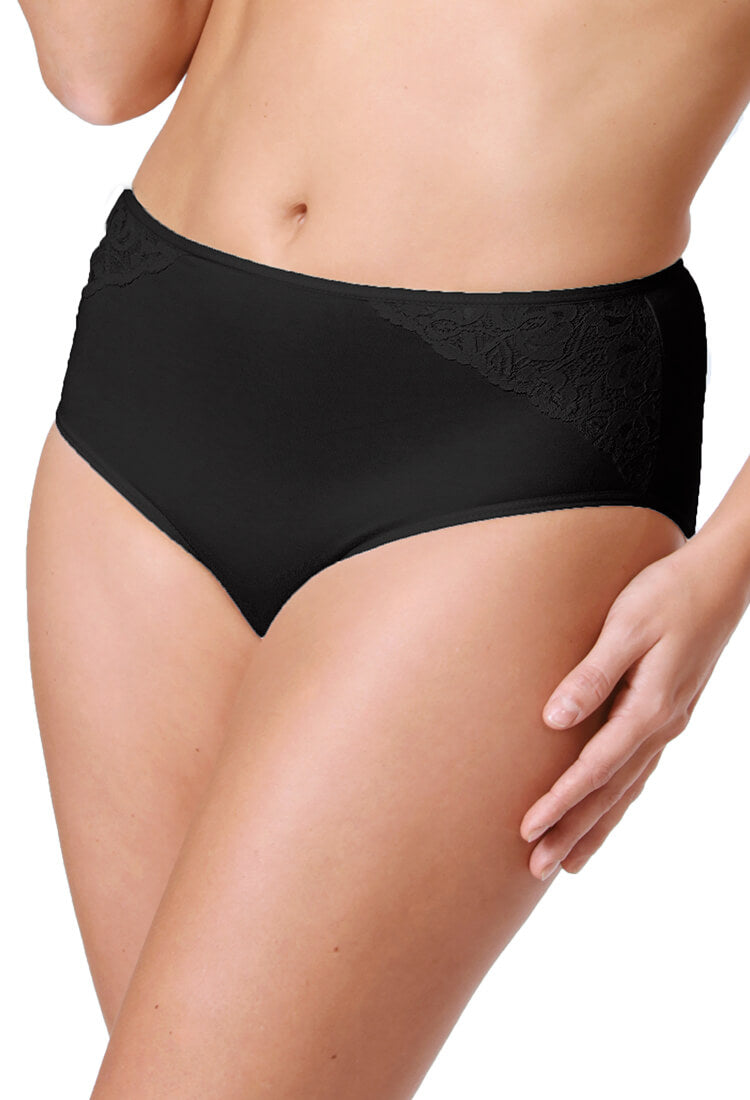 Panty alta ALGODÓN PIMA con encaje 9015 - Oscar Hackman