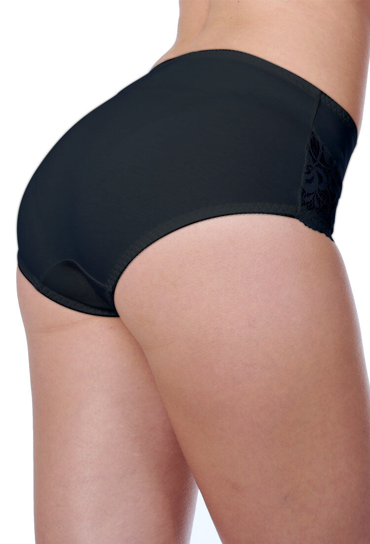 Panty alta ALGODÓN PIMA con encaje 9036 - Oscar Hackman