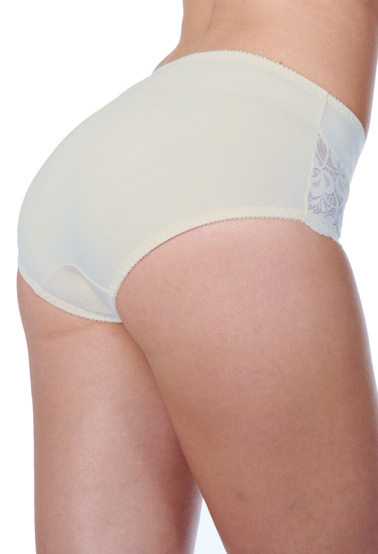 Panty alta ALGODÓN PIMA con encaje 9036 - Oscar Hackman