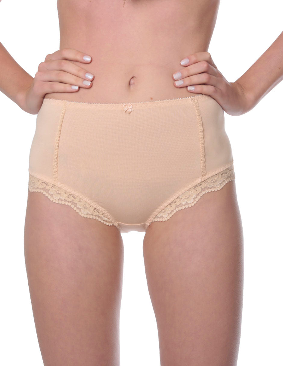 Tripack Panty alta de ALGODÓN PIMA con encaje 9054 - Oscar Hackman