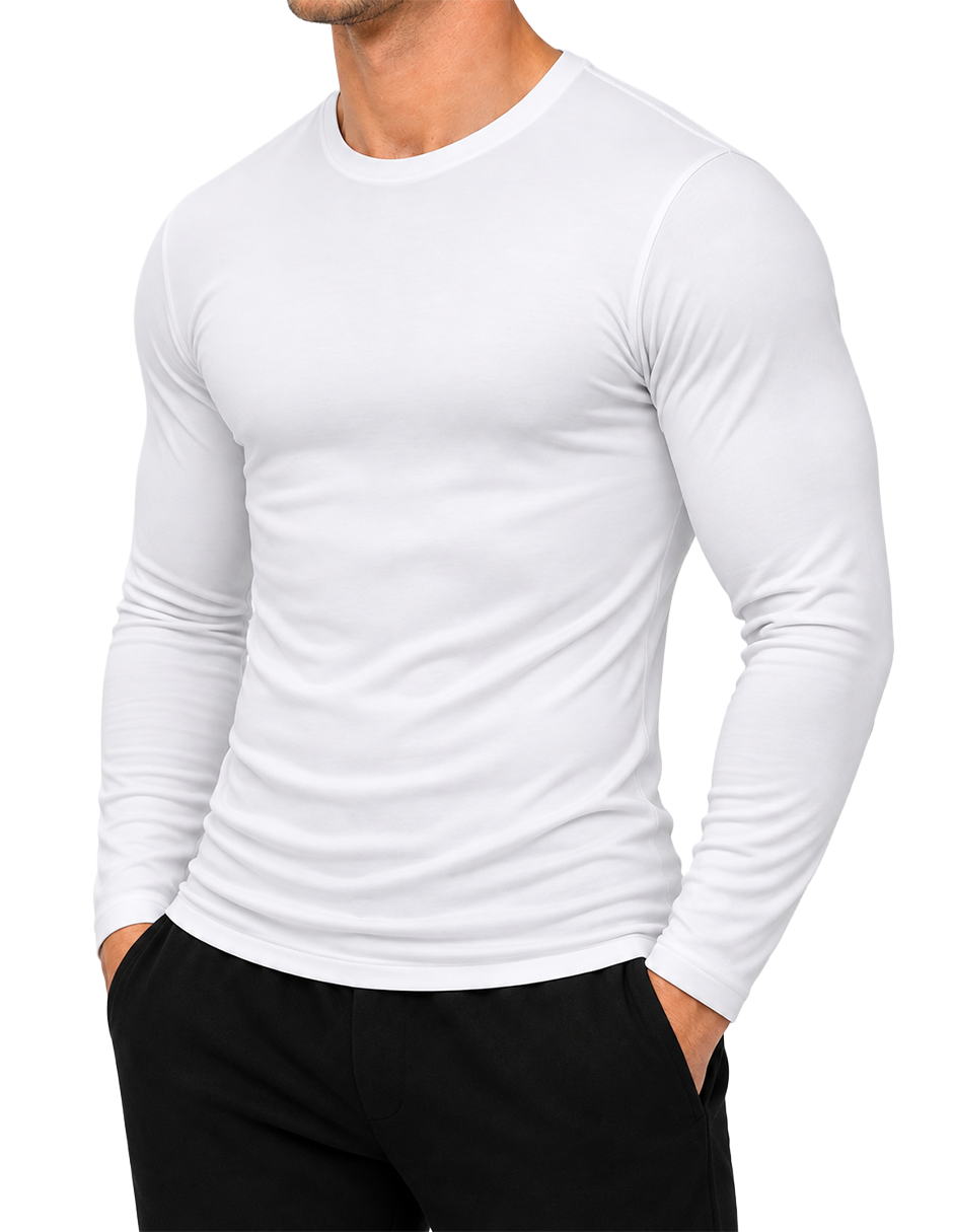 Camiseta Térmica Doble Afelpada Cuello Redondo Caballero