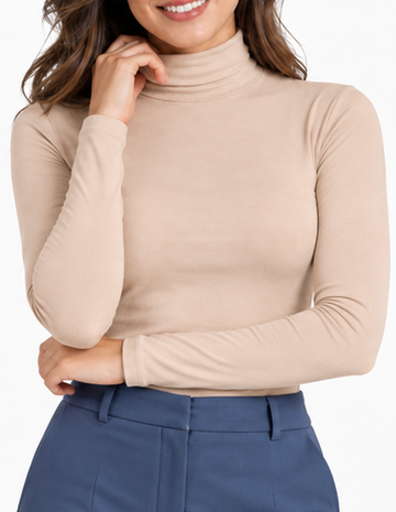 Double Plush High Neck Thermal T-shirt 