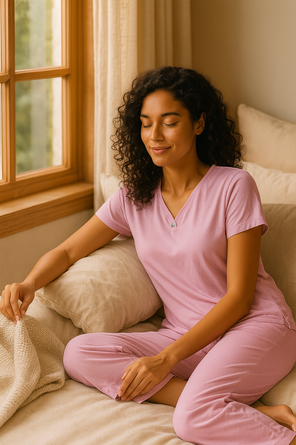 Comfort Orange Blossom Pajama Set 
