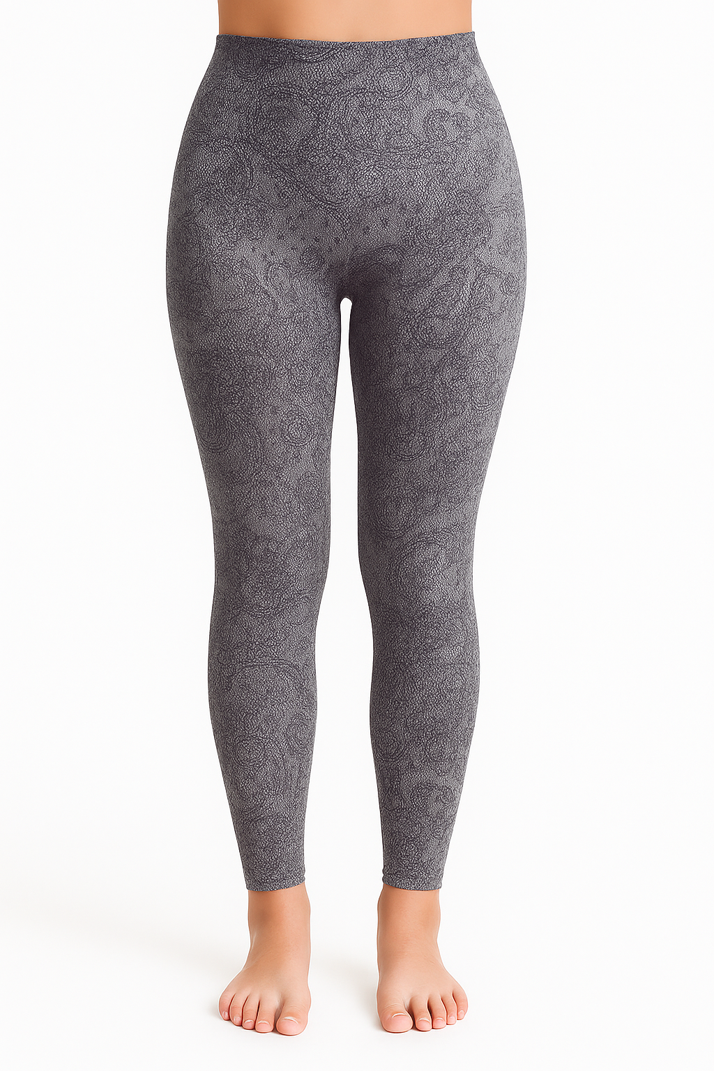 Legging Estampado Encaje Negro