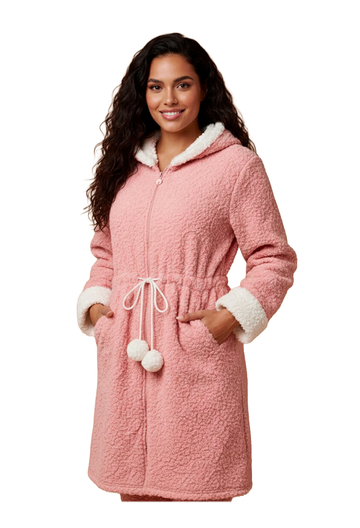 Bata Jacket with Hood and Pockets 