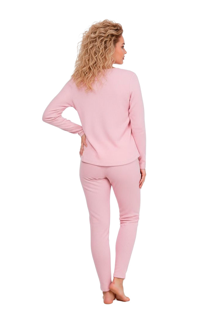 Set Pijama Térmica Afelpada Dama Rosa