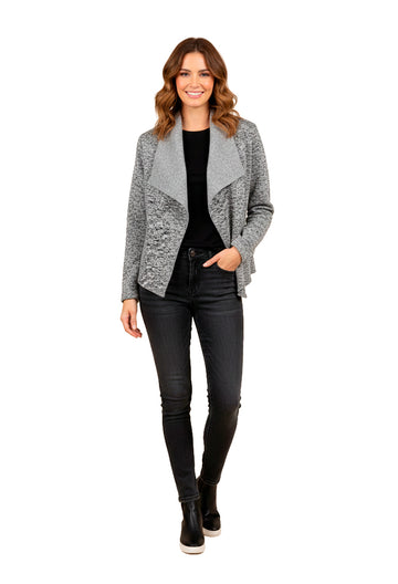 Sweater Sherpa Jaspe con Micro Fleece