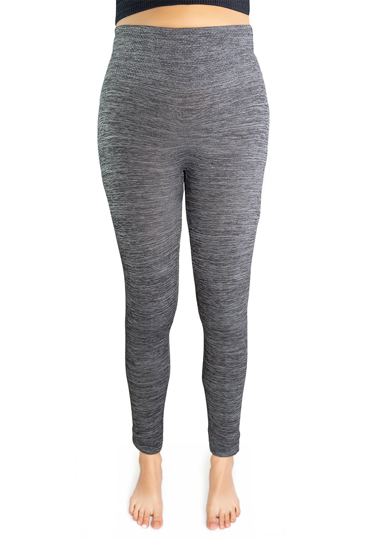 Legging Tejido Afelpado Diseño Gris Oxford