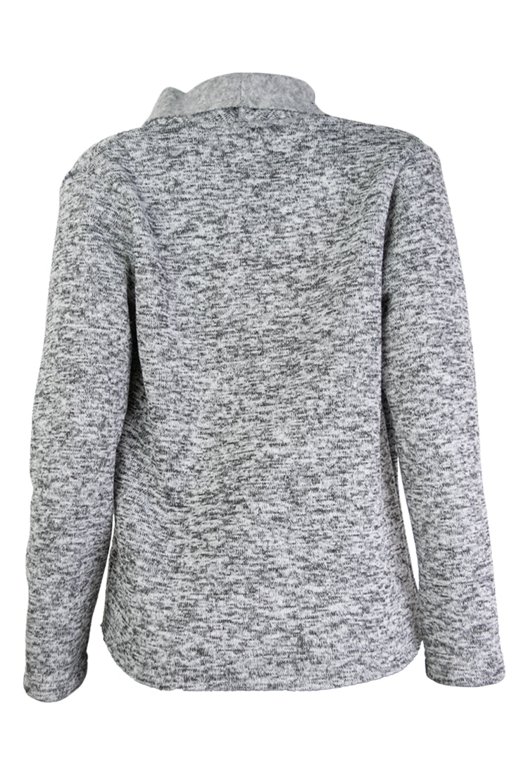 Sweater Sherpa Jaspe con Micro Fleece