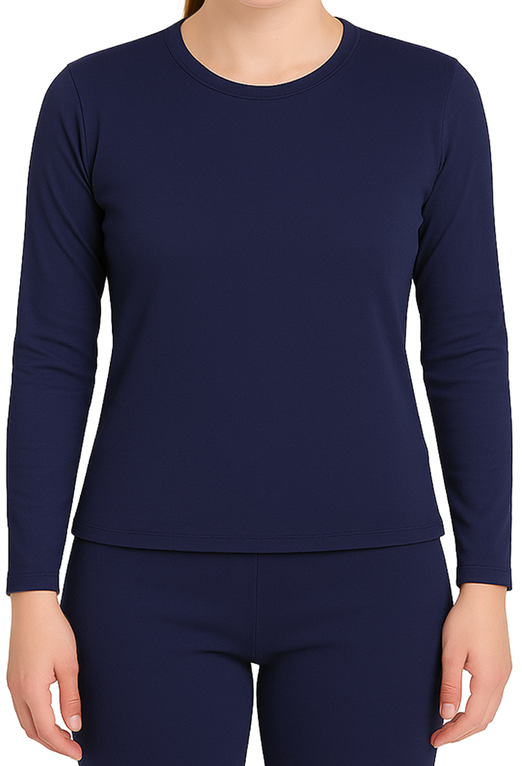 Double Plush Round Neck Thermal T-shirt 