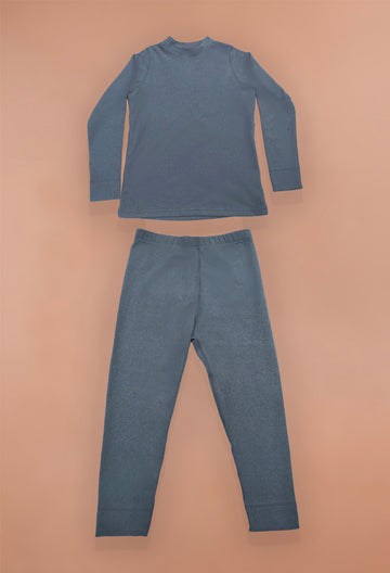 Set Pijama Listada Niño Azul