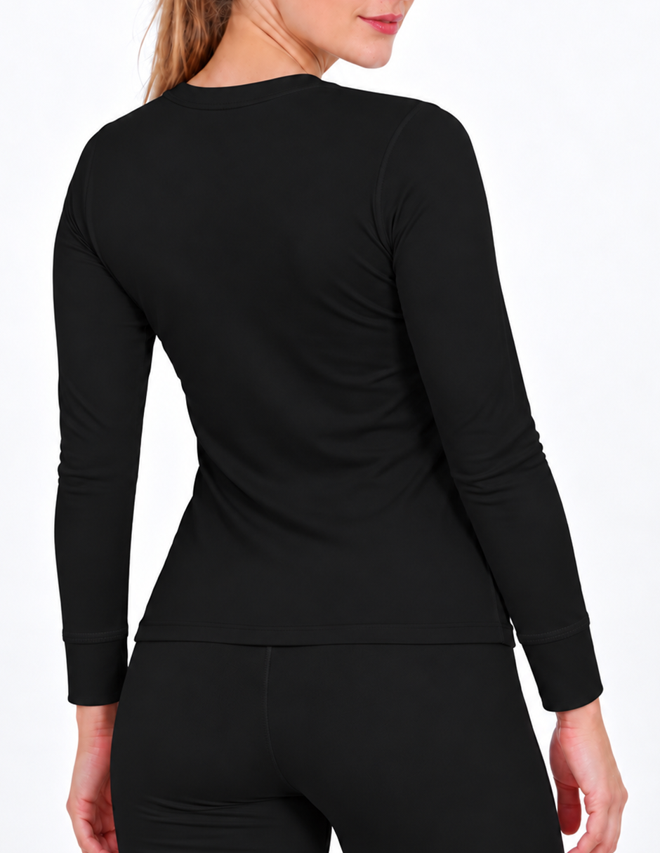 Double Plush Round Neck Thermal T-shirt 