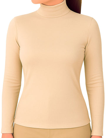 Camiseta Térmica Cuello Mao Beige