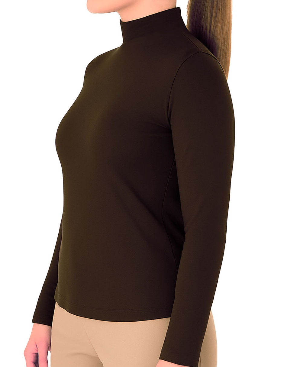 Camiseta Térmica Cuello Mao Café