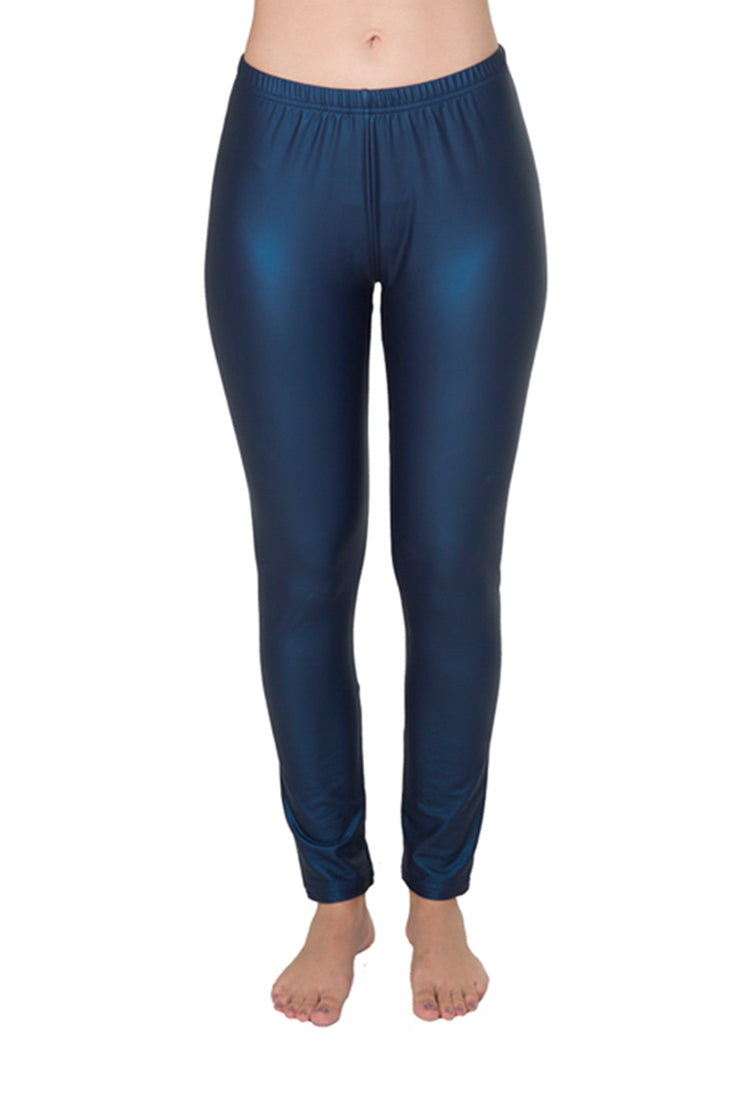 Legging Metálico Liso Indigo