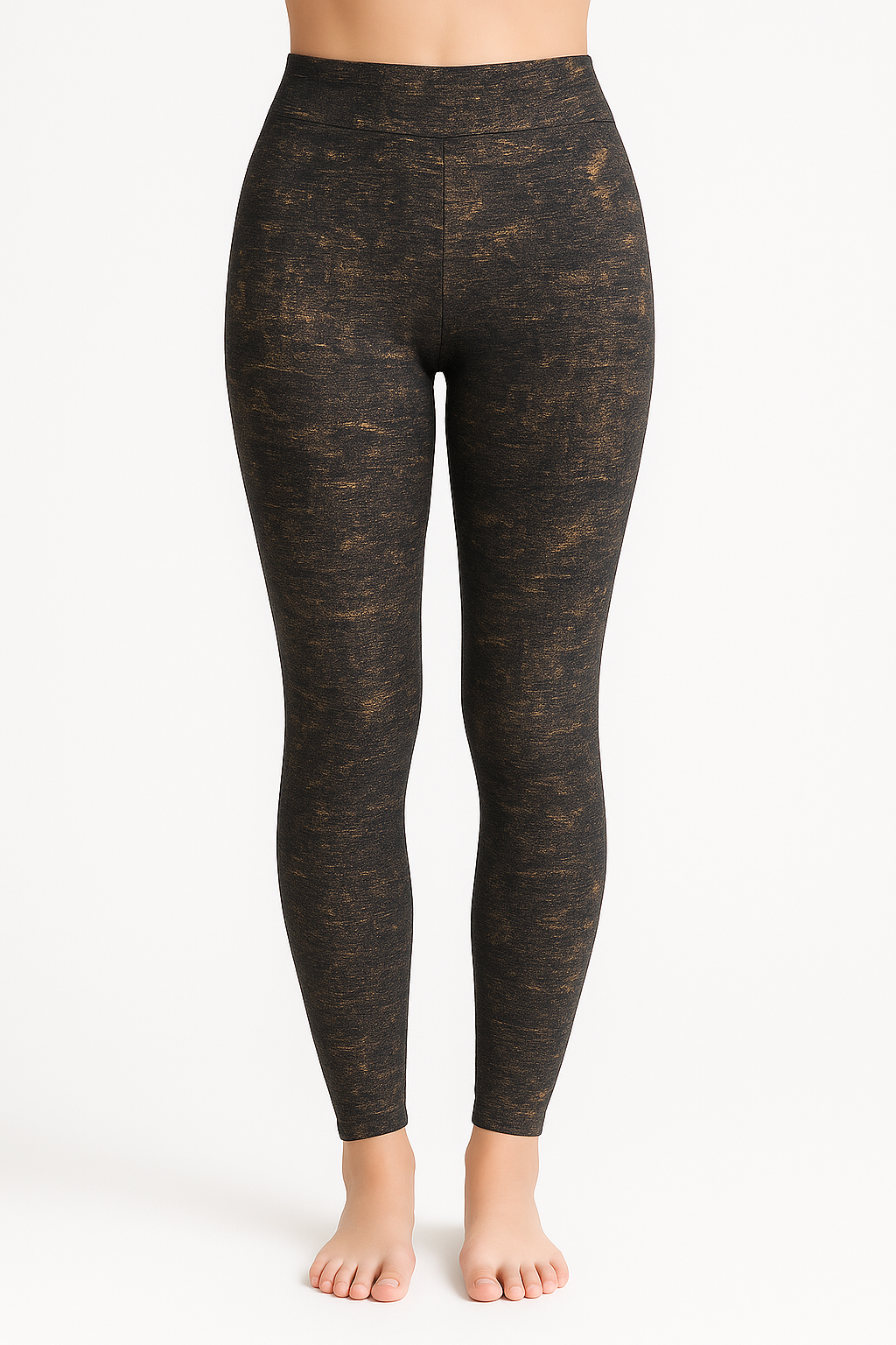 Pantalón Print Craquelado Negro