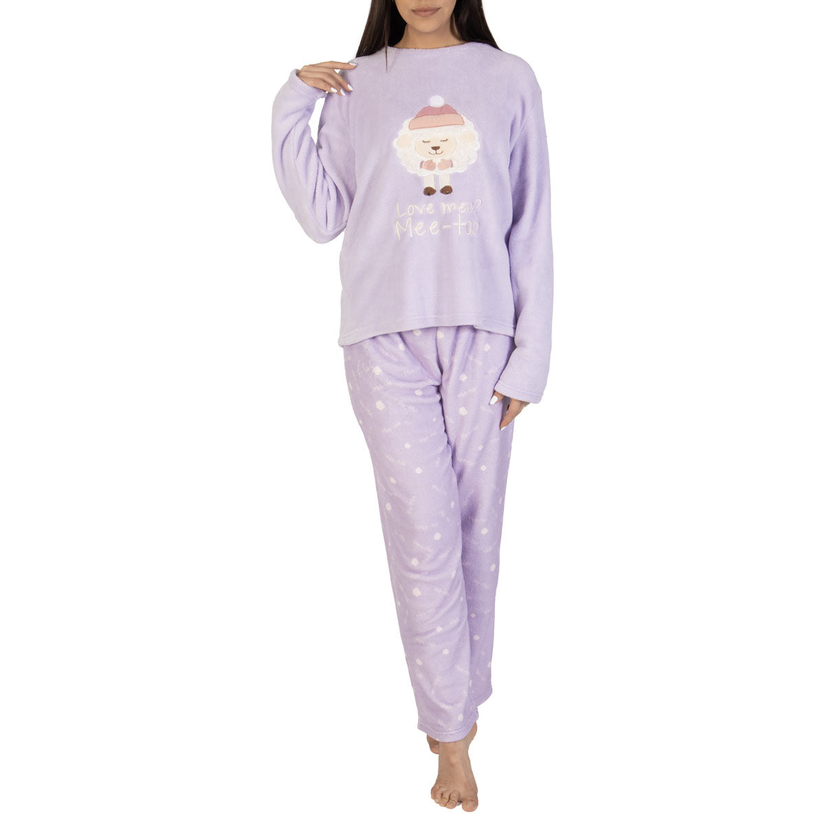 Love Mee Ladies Plush Pajamas