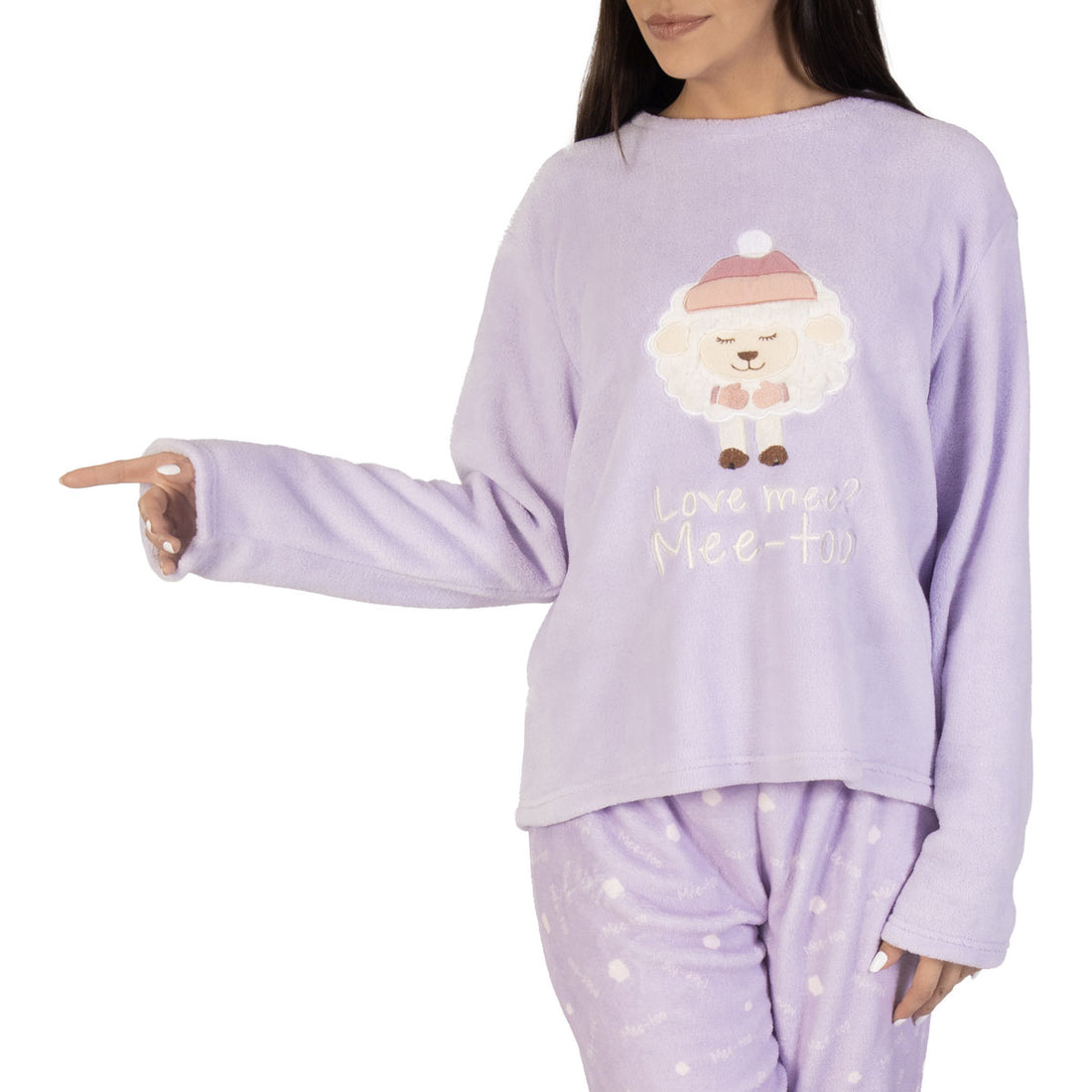 Love Mee Ladies Plush Pajamas