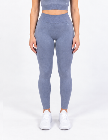 Legging Pretina Ancha Sin Costuras Stone Wash