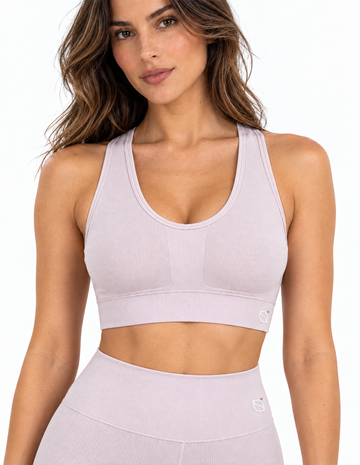 Crossover Fitness Top with wide waistband