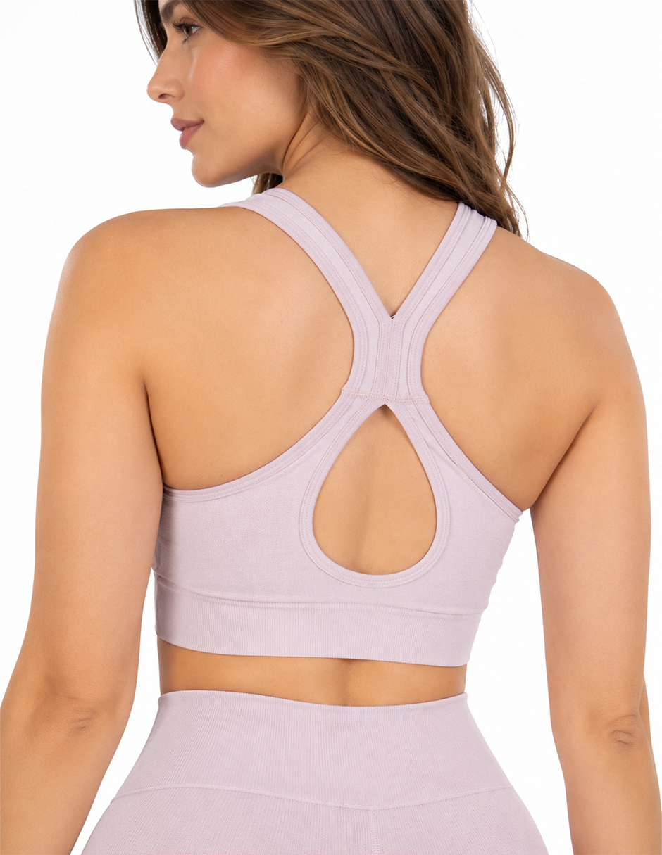 Top Cruzado Fitness pretina ancha