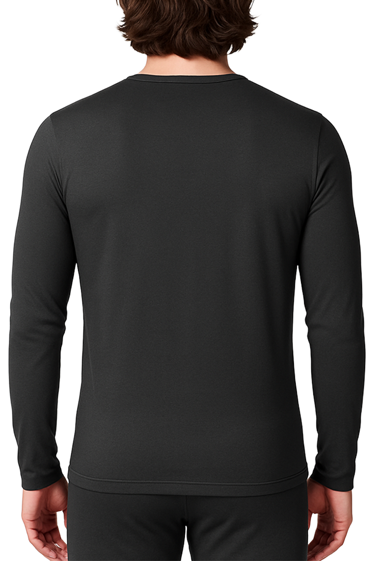 Camiseta Super Felpa Cuello Redondo  Caballero Gris