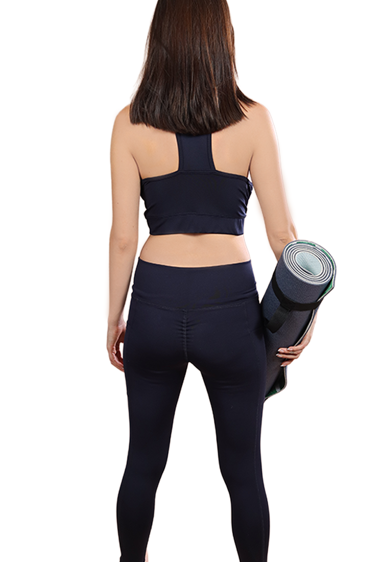 Navy Blue Push Up Leggings