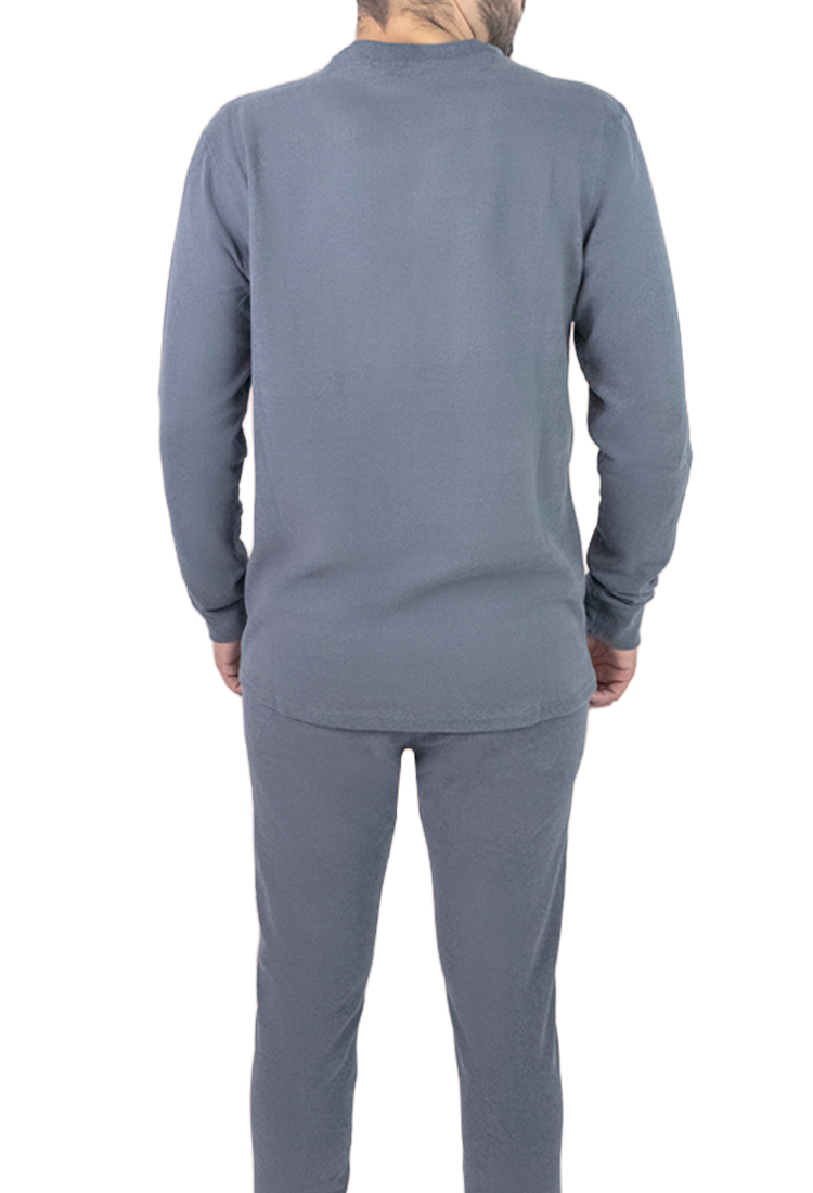 Set Pijama Listada Caballero Azul