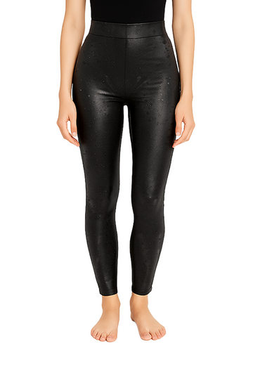 Legging Afelpado Gotas Negro